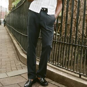 Abercrombie & Fitch utility loose pants vintage black mens sz 32 x 28 NWOT